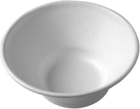 Bugambilia - Classic 1.9 Qt Small Round White Bowl With Elegantly Textured - BR012WW