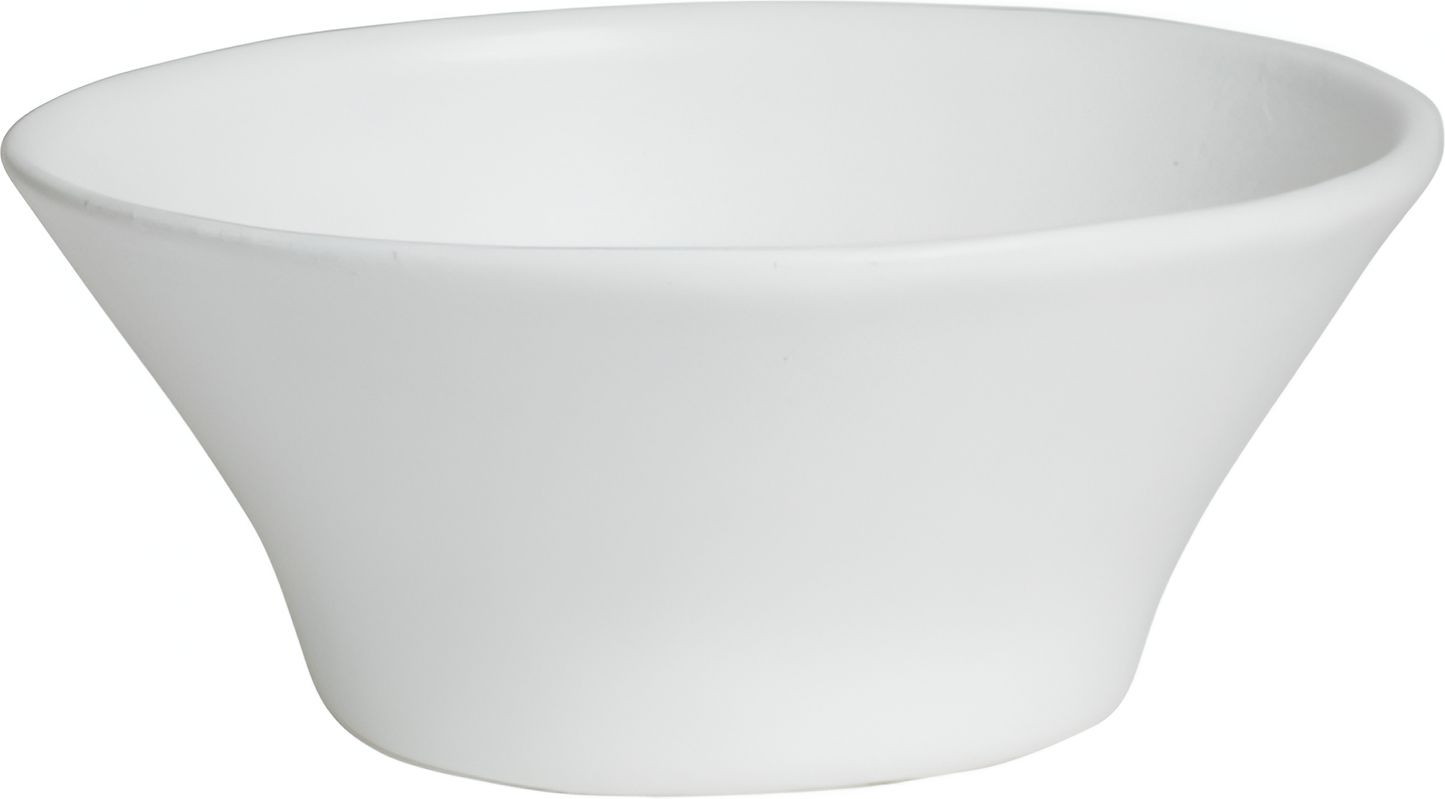 Bugambilia - Classic 1.9 Qt Small Round White Bowl With Elegantly Textured - BR012WW