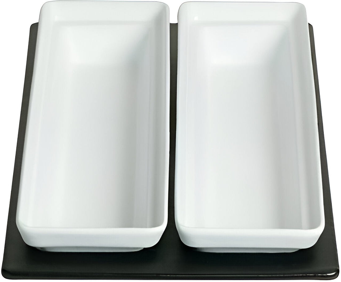 Bugambilia - Classic 20.82" x 12.75" Black Resin Coated Single Tile with 2 Rectangular Openings Fits For BUD25 & TPUD45 - T0A25