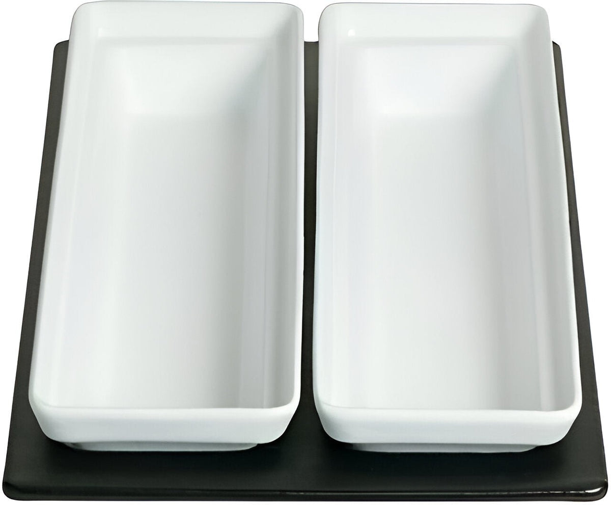 Bugambilia - Classic 20.82" x 12.75" Black Resin Coated Single Tile with 2 Rectangular Openings Fits For BUD25 & TPUD45 - T0A25