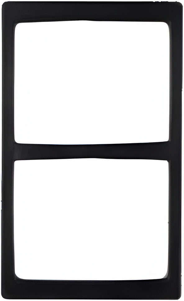 Bugambilia - Classic 20.82" x 12.75" Black Resin Coated Single Tile with 2 Rectangular Openings Fits For TPUD25 & TPUD35 - T0A24