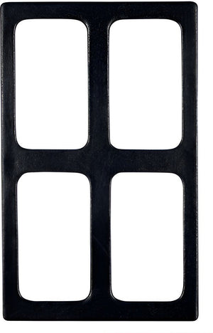 Bugambilia - Classic 20.82" x 12.75" Black Resin Coated Single Tile with 4 Rectangular Openings Fits For BUD23 & TPUD43 - T0A20