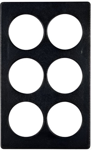Bugambilia - Classic 20.82" x 12.75" Resin Coated Single Tile with Six Round Openings Fits for IR012 - T0A18