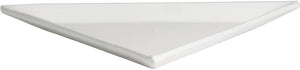 Bugambilia - Classic 21" X-Large White Triangular Platter With Elegantly Textured - PT005WW