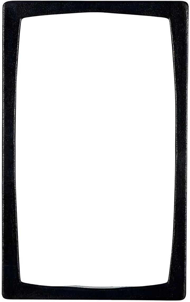 Bugambilia - Classic 21.69" x 13.25" Black Resin Coated Single Tile with 1 Rectangular Opening Fits for TPUD15 & TPUD16 - T0B23