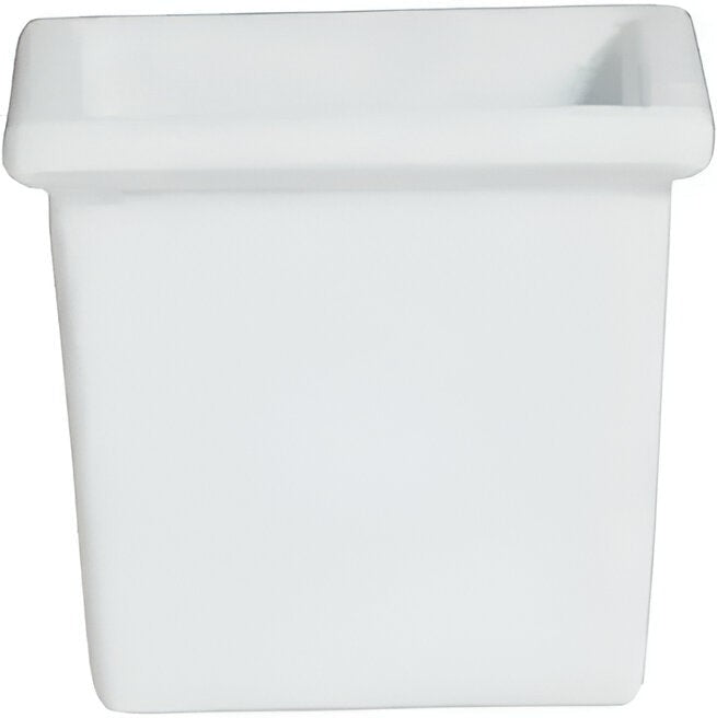 Bugambilia - Classic 23.67 Oz White Square Salad Bar Bowl With Elegantly Textured - IS012WW