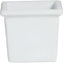 Bugambilia - Classic 23.67 Oz White Square Salad Bar Bowl With Elegantly Textured - IS012WW