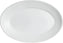 Bugambilia - Classic 25.3 Oz Small White Oval Platter With Elegantly Textured - PO002WW