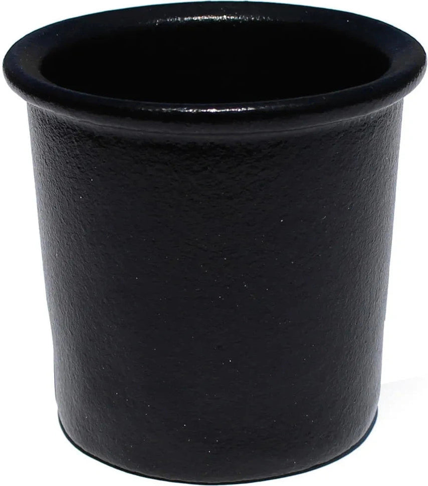 Bugambilia - Classic 28.7 Oz Black Round Dressing Insert With Elegantly Textured - IR012BB