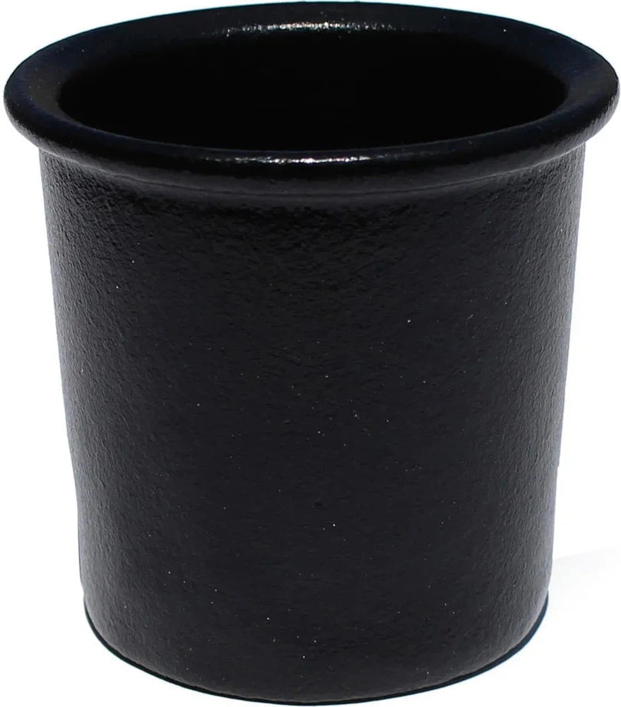 Bugambilia - Classic 28.7 Oz Black Round Dressing Insert With Elegantly Textured - IR012BB