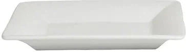 Bugambilia - Classic 2.5 Qt White Square Platter With Elegantly Textured - PS044WW
