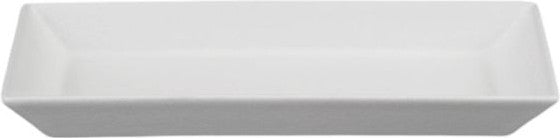 Bugambilia - Classic 33.8 Oz Small White Rectangular Platter With Elegantly Textured - BUD12WW