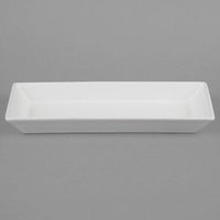Bugambilia - Classic 33.8 Oz Small White Rectangular Platter With Elegantly Textured - BUD12WW