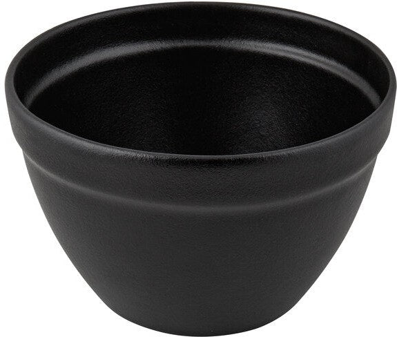 Bugambilia - Classic 371.2 Oz X-Large Round Black Miami Bowl With Elegantly Textured - FRD36BB