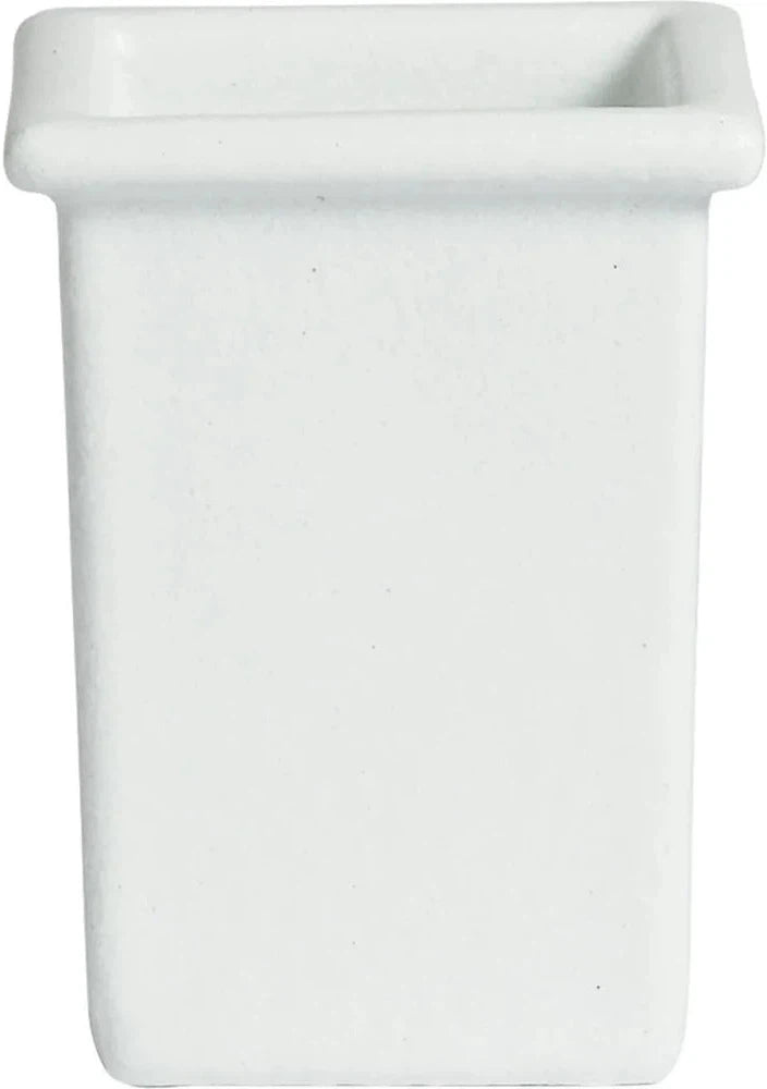 Bugambilia - Classic 38.04 Oz White Square Salad Bar Bowl With Elegantly Textured - IS022WW