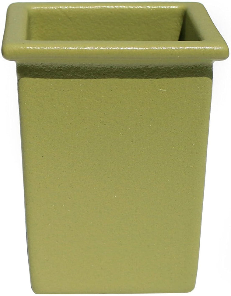 Bugambilia - Classic 38.04 Oz Willow Green Square Salad Bar Bowl With Elegantly Textured - IS022WG