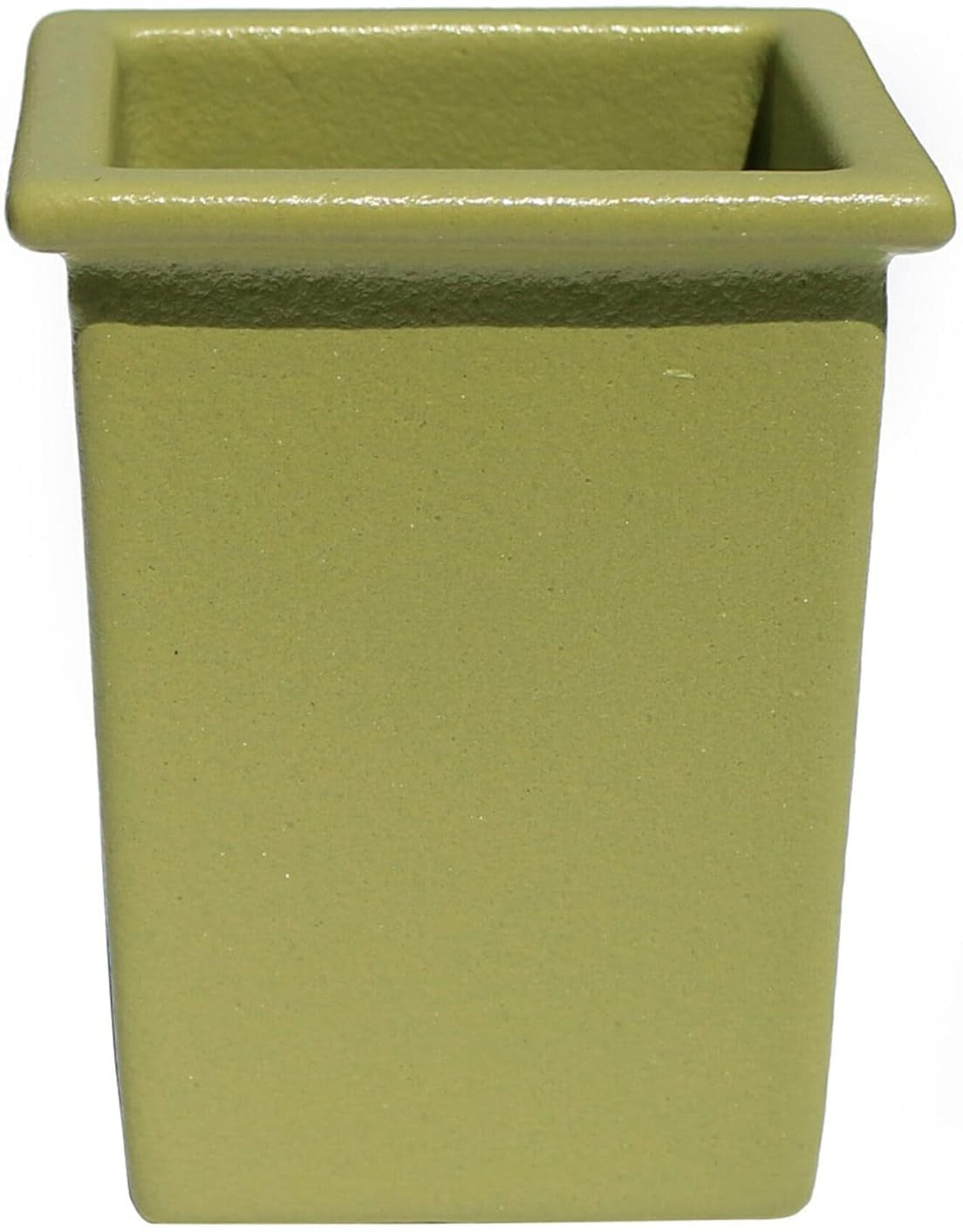 Bugambilia - Classic 38.04 Oz Willow Green Square Salad Bar Bowl With Elegantly Textured - IS022WG