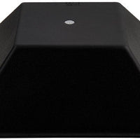 Bugambilia - Classic 432.8 Oz XX-Large Black Square Bowl With Elegantly Textured - BSD16BB