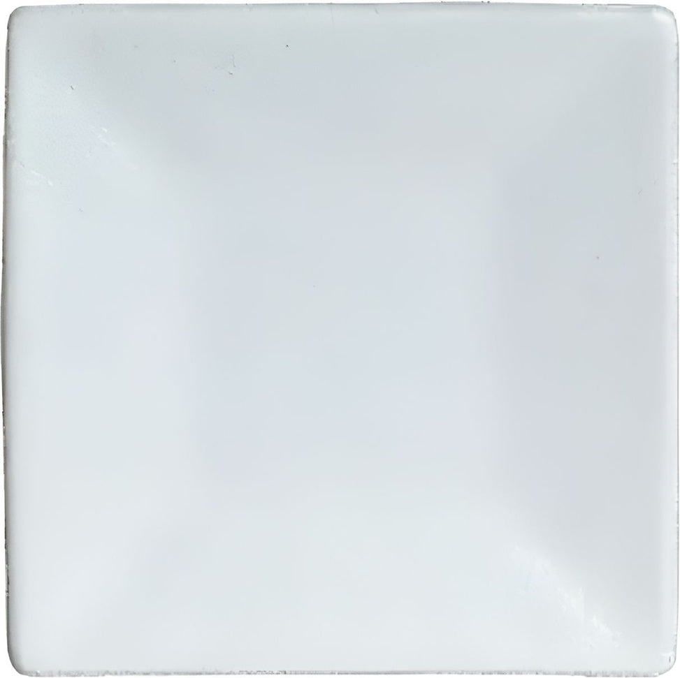 Bugambilia - Classic 4.92" XX-Small White Square Flat Platter - PS000WW