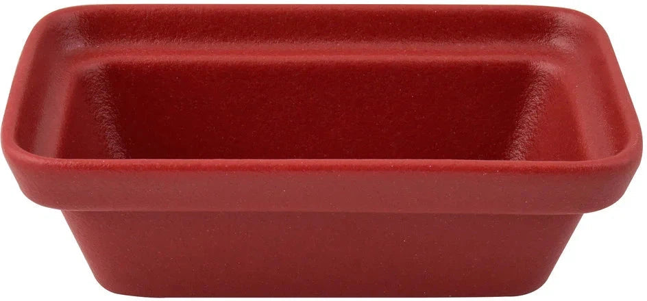Bugambilia - Classic 50.72 Oz Medium Cranberry Rectangular China Bowl With Elegantly Textured - BUD23CB