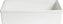 Bugambilia - Classic 524.13 Oz White Square Salad Bar Bowl With Elegantly Textured - IS036WW