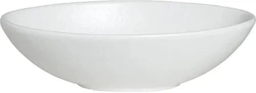 Bugambilia - Classic 57.48 Oz White Medium Oval Bowl With Elegantly Textured - BOD03-WW