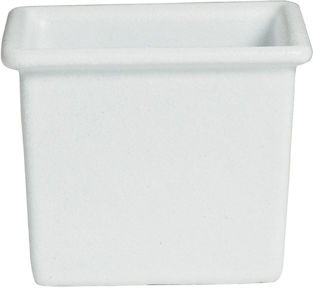 Bugambilia - Classic 57.5 Oz White Square Salad Bar Bowl With Elegantly Textured - IS013WW