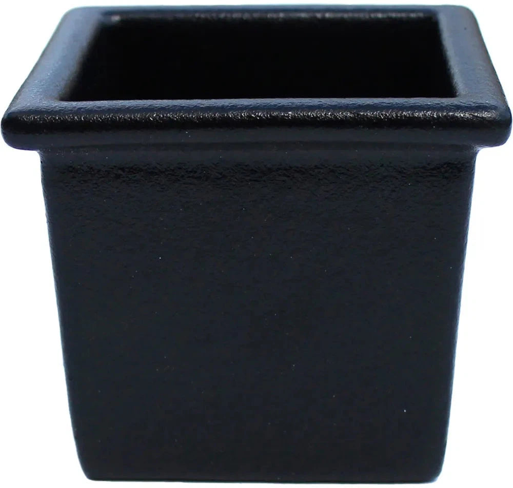 Bugambilia - Classic 57.6 Oz Black Square Salad Bar Bowl With Elegantly Textured - IS013BB