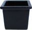 Bugambilia - Classic 57.6 Oz Black Square Salad Bar Bowl With Elegantly Textured - IS013BB