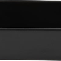 Bugambilia - Classic 59.18 Oz Black Rectangular Straight Sided Salad Bowl With Elegantly Textured - COMP06BB
