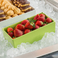 Bugambilia - Classic 59.18 Oz Lime Rectangular Straight Sided Salad Bowl With Elegantly Textured - COMP06LM