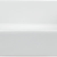 Bugambilia - Classic 59.18 Oz White Rectangular Straight Sided Salad Bowl With Elegantly Textured - COMP06WW