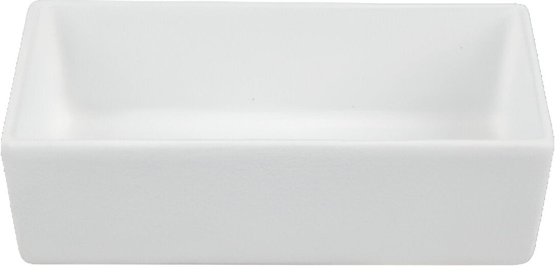 Bugambilia - Classic 59.18 Oz White Rectangular Straight Sided Salad Bowl With Elegantly Textured - COMP06WW