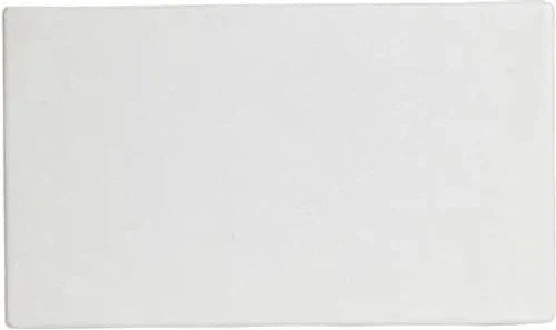 Bugambilia - Classic 6" Rectangular White Disc With Elegantly Textured - DU005WW