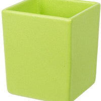 Bugambilia - Classic 60.87 Oz Lime Square Straight Sided Salad Bowl With Elegantly Textured - COMP07LM