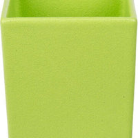 Bugambilia - Classic 60.87 Oz Lime Square Straight Sided Salad Bowl With Elegantly Textured - COMP07LM