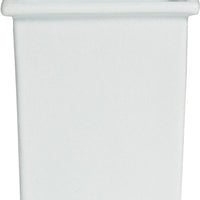 Bugambilia - Classic 67.6 Oz White Square Salad Bar Bowl With Elegantly Textured - IS014WW