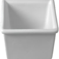 Bugambilia - Classic 67.6 Oz White Square Salad Bar Bowl With Elegantly Textured - IS014WW