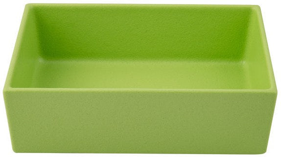 Bugambilia - Classic 77.77 Oz Lime Rectangular Straight Sided Salad Bowl With Elegantly Textured - COMP02LM