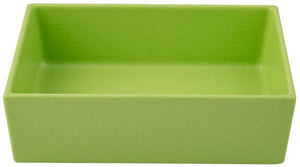 Bugambilia - Classic 77.77 Oz Lime Rectangular Straight Sided Salad Bowl With Elegantly Textured - COMP02LM