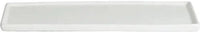 Bugambilia - Classic 7.9" Small Rectangular White Disc with Rim With Elegantly Textured - DU202WW