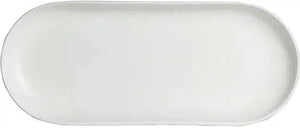 Bugambilia - Classic 84.5 Oz White Oval Platter With Elegantly Textured - PO303WW