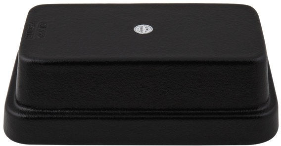 Bugambilia - Classic 84.54 Oz Large Black Rectangular China Bowl With Elegantly Textured - BUD24BB