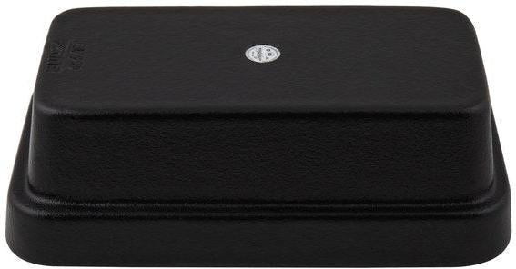 Bugambilia - Classic 84.54 Oz Large Black Rectangular China Bowl With Elegantly Textured - BUD24BB