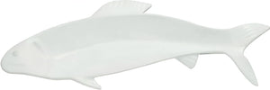 Bugambilia - Classic 8.45 Oz X-Large White Fish Platter With Elegantly Textured - PHT05WW