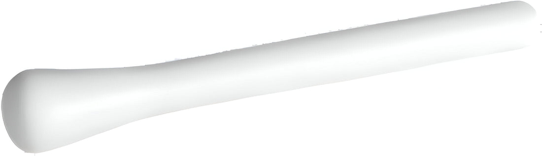 Bugambilia - Classic 9.05" Large White Pestle With Elegantly Textured - MOR03WW