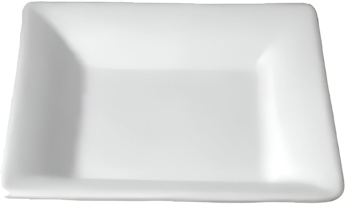 Bugambilia - Classic X-Small White Square Square Curazao With Elegantly Textured - PS061WW