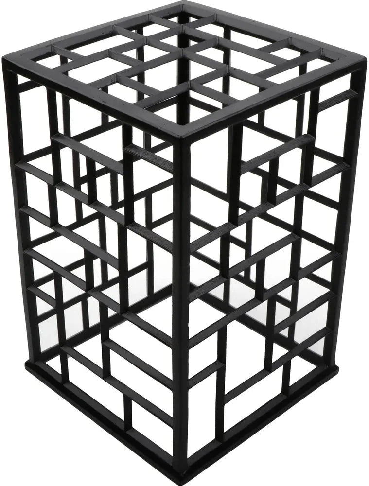 Bugambilia - Mod 10" Black Rectangular Powder-Coated Aluminum Mondrian Riser - MONPDC10BB