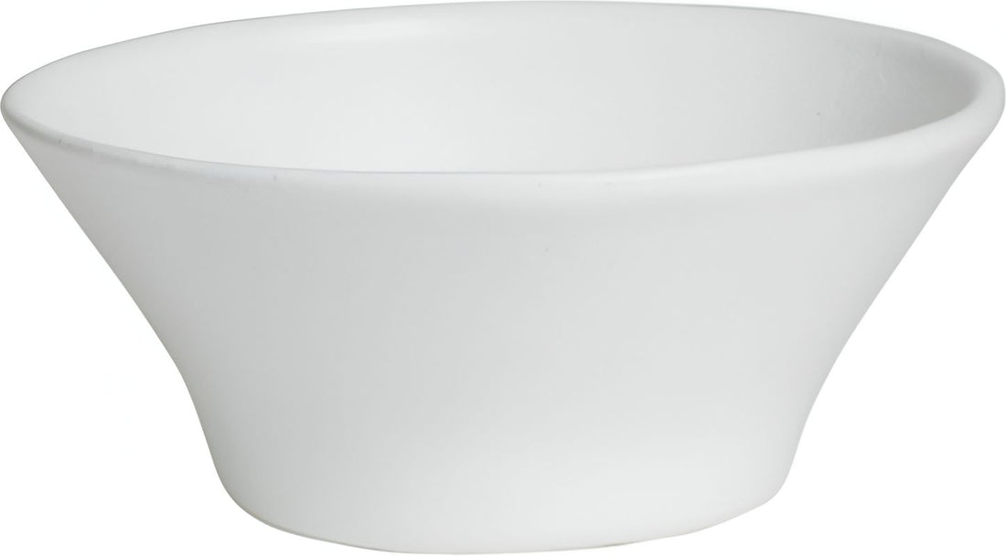 Bugambilia - Mod 12" Medium Round White Bowl With Glossy Smooth Finish - BR013-MOD-WW
