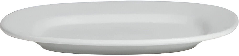 Bugambilia - Mod 13.5" Medium White Rectangular Thai Platter With Glossy Smooth Finish - PU023-MOD-WW